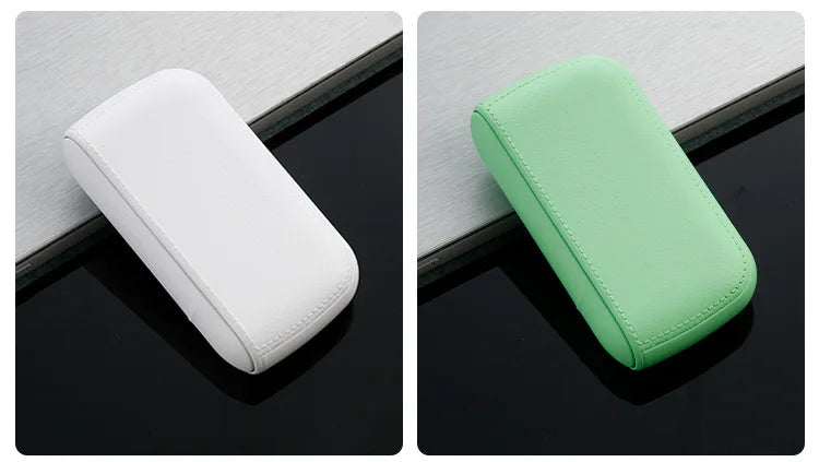 New Imitation Leather Cigarette Case with USB Tungsten Electronic Lighter Cigarette Case Men's Exquisite Gift Cigarette Tool