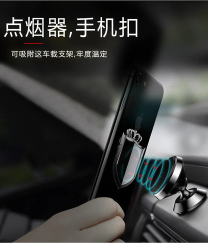 Multi functional phone ring buckle lighter charging USB car holder creative electronic cigarette lighter windproof personality