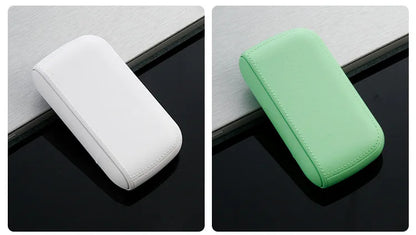 New Imitation Leather Cigarette Case with USB Tungsten Electronic Lighter Cigarette Case Men's Exquisite Gift Cigarette Tool