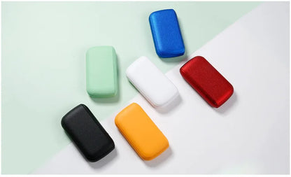 New Imitation Leather Cigarette Case with USB Tungsten Electronic Lighter Cigarette Case Men's Exquisite Gift Cigarette Tool