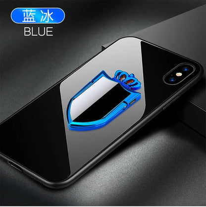 Multi functional phone ring buckle lighter charging USB car holder creative electronic cigarette lighter windproof personality