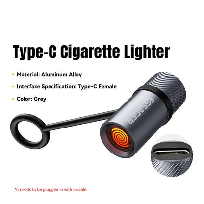 Essager Type-C Mini Cigarette Lighter Tungsten Wire Blowing Safety Energy Saving No Flame  Auto Shut-Off for Air Travel Outdoor