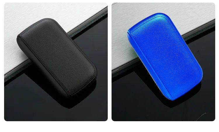 New Imitation Leather Cigarette Case with USB Tungsten Electronic Lighter Cigarette Case Men's Exquisite Gift Cigarette Tool