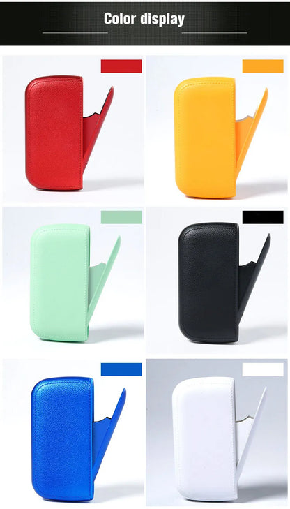 New Imitation Leather Cigarette Case with USB Tungsten Electronic Lighter Cigarette Case Men's Exquisite Gift Cigarette Tool