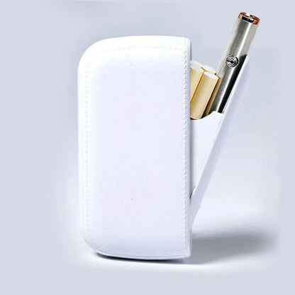 New Imitation Leather Cigarette Case with USB Tungsten Electronic Lighter Cigarette Case Men's Exquisite Gift Cigarette Tool