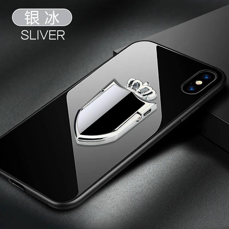 Multi functional phone ring buckle lighter charging USB car holder creative electronic cigarette lighter windproof personality
