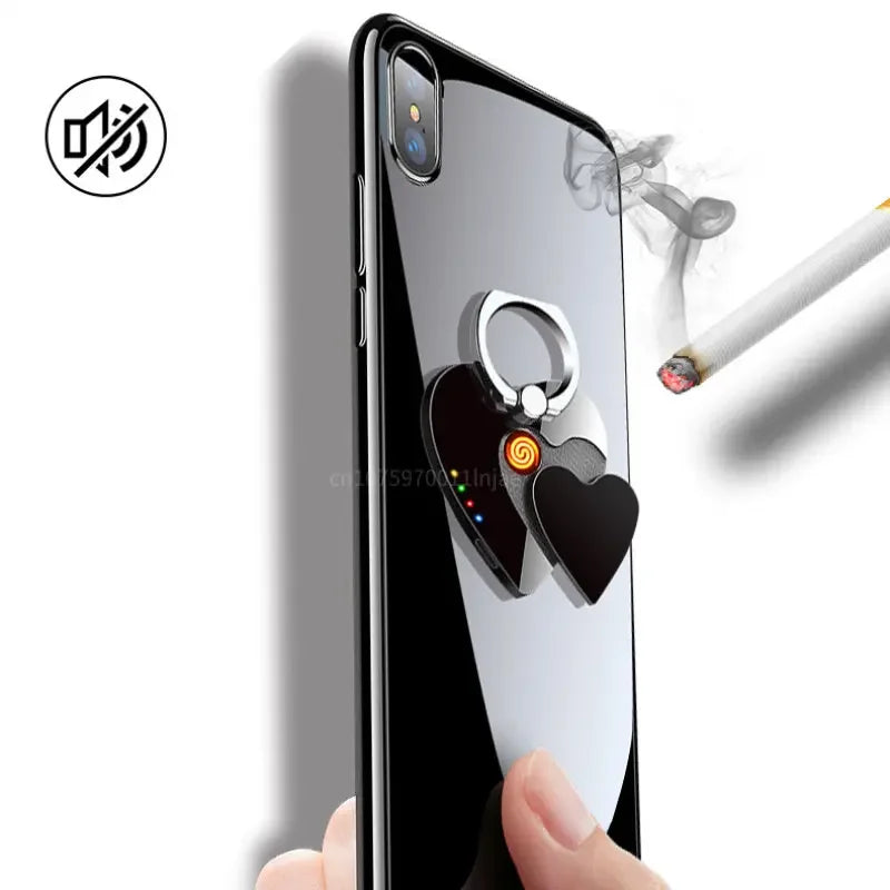 New Creative Cigarette Lighter Can Be Used As A Mobile Phone Holder USB Charging Lighter Multi-functional Cigarette Lighter