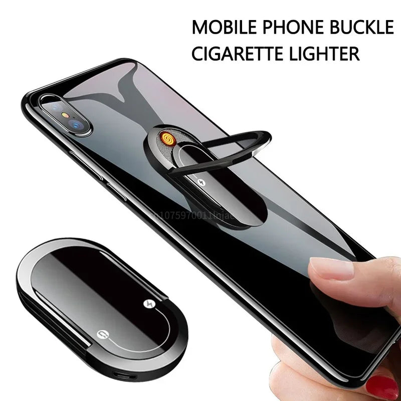 New Creative Cigarette Lighter Can Be Used As A Mobile Phone Holder USB Charging Lighter Multi-functional Cigarette Lighter